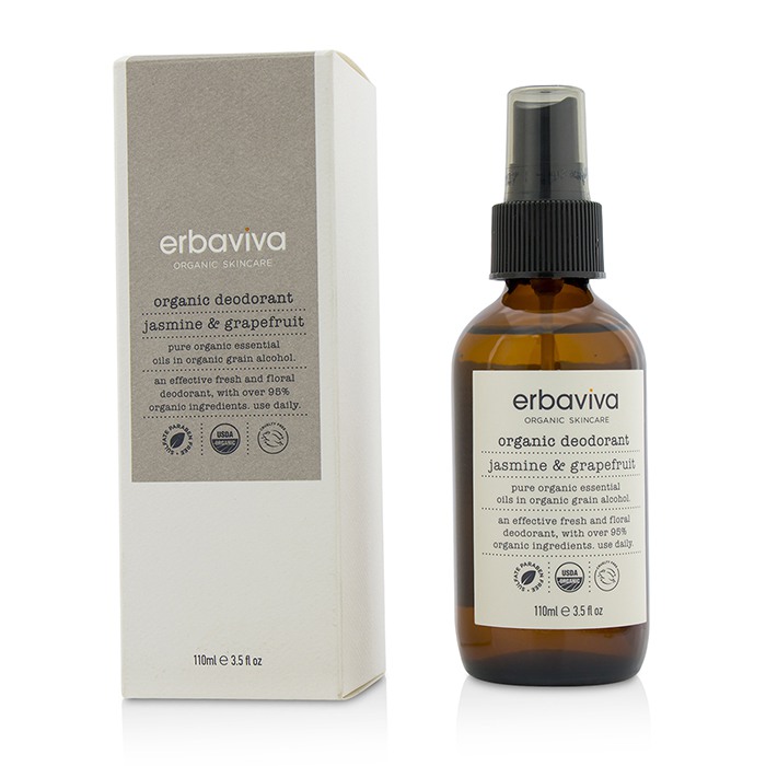 Erbaviva Organic Deodorant - Jasmine & Grapefruit 110ml/3.5ozProduct Thumbnail