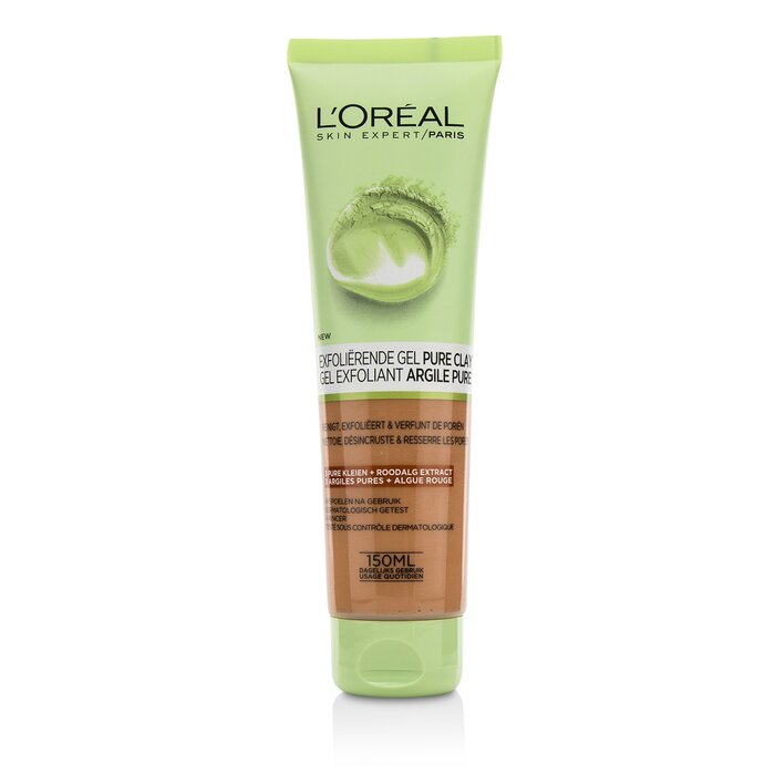 L'Oreal Skin Expert Pure-Clay Cleanser - Eksfolier og rengjør 150ml/5ozProduct Thumbnail