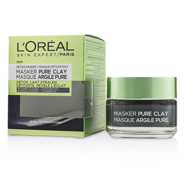 L'Oreal Skin Expert Pure Clay Маска - Выводит Токсины и Очищает 50ml/1.7ozProduct Thumbnail