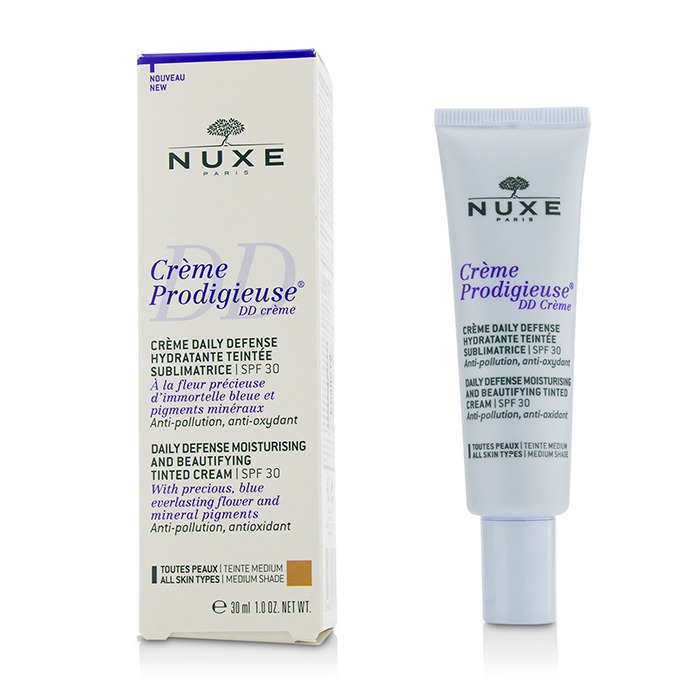 Nuxe 黎可詩 每日防禦保濕和\&美化膚色乳霜SPF 30 Creme Prodigieuse DD Creme Daily Defense Moisturising & Beautifying Tinted Cream SPF 30 -中等色調 30ml/1ozProduct Thumbnail