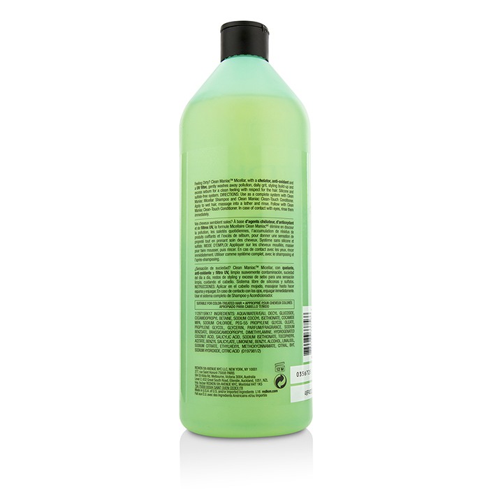 Redken 清爽觸感洗髮精 Clean Maniac Micellar Clean-Touch Shampoo 1000ml/33.8ozProduct Thumbnail