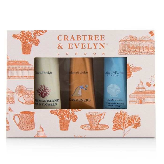 Crabtree & Evelyn Bestsellers Hand Therapy Set (1x Caribbean Island Wild Flowers, 1x Gardeners, 1x La Source) 3x25g/0.9ozProduct Thumbnail