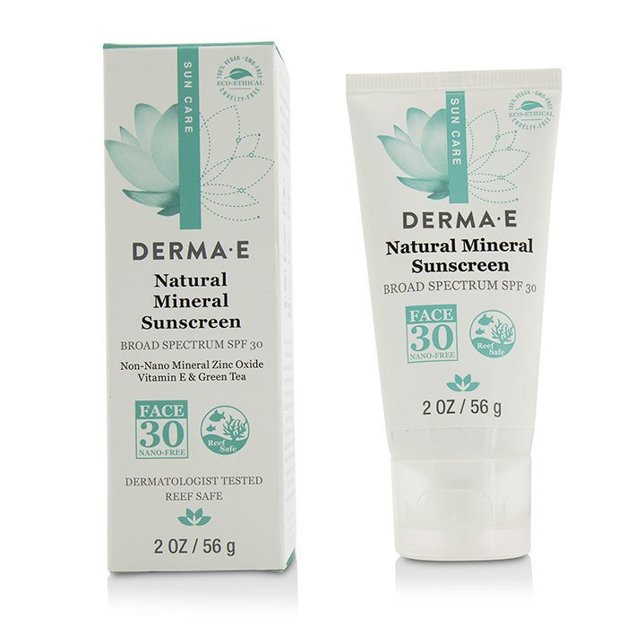 Derma E 天然礦物無油防曬乳Natural Mineral Oil-Free Sunscreen Broad Spectrum SPF 30 - 臉部 56g/2ozProduct Thumbnail