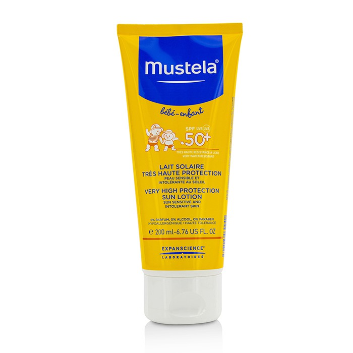 Mustela Very High Protection Sun Lotion SPF50+ - Sun Sensitive & Intolerant Skin 200ml/6.76ozProduct Thumbnail
