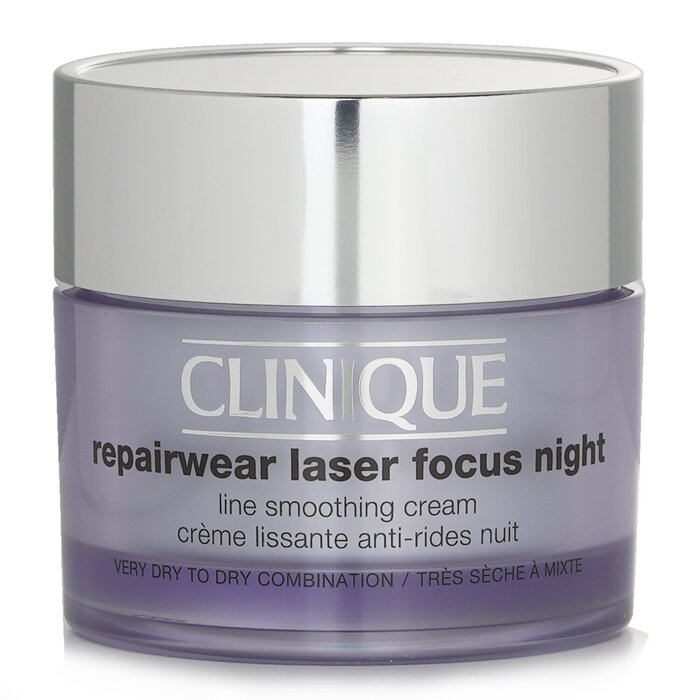 Clinique Repairwear Laser Focus Night Line Smoothing Cream - Very Dry To Dry Combination 50ml/1.7ozProduct Thumbnail