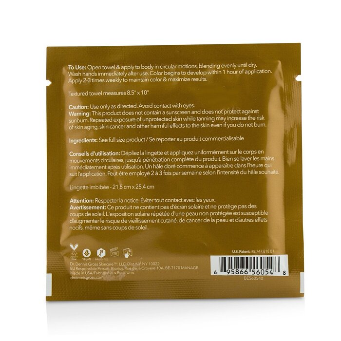 Dr Dennis Gross Alpha Beta Glow Pad Self-Tanner For Body - Intense Glow 8 TowelsProduct Thumbnail