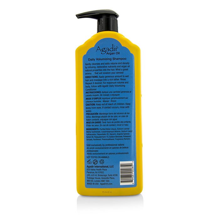 Agadir Argan Oil Szampon do włosów Daily Volumizing Sulfate Free Shampoo (All Hair Types) 1000ml/33.8ozProduct Thumbnail