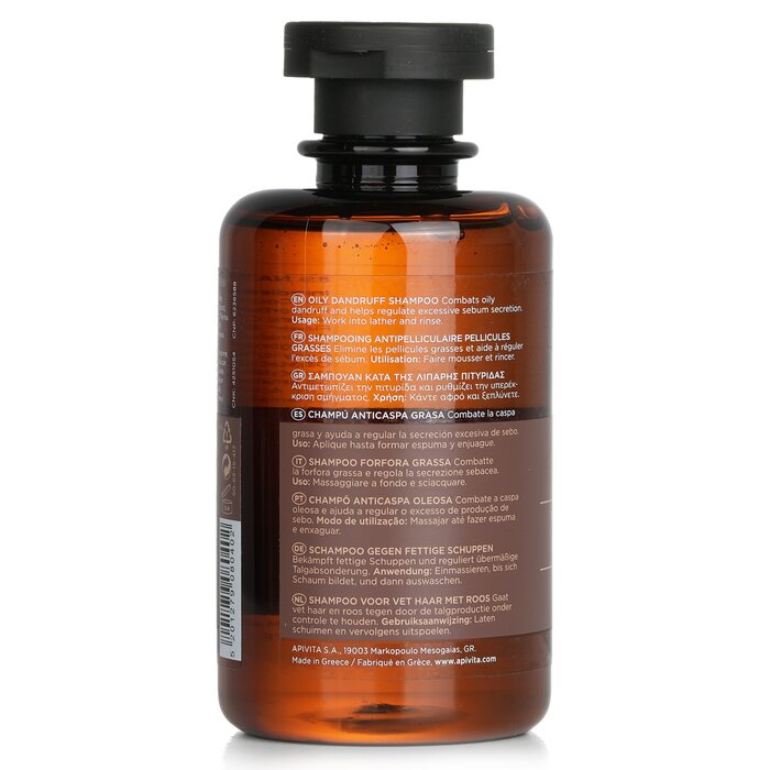 Apivita Oily Dandruff Shampoo with White Willow & Propolis (For Oily Scalp) 250ml/8.45ozProduct Thumbnail