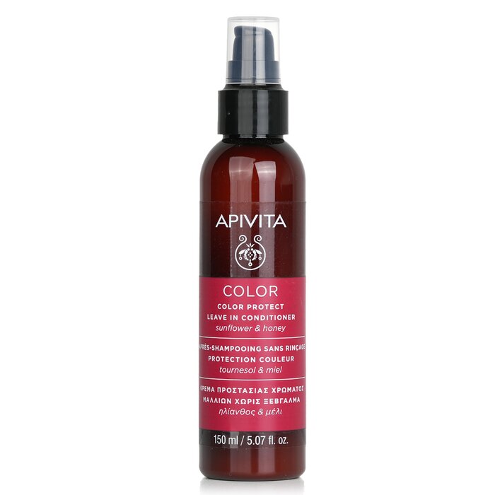 Apivita Color Protect Leave In Conditioner with Sunflower & Honey מרכך ללא שטיפה לשיער צבוע 150ml/4.94ozProduct Thumbnail