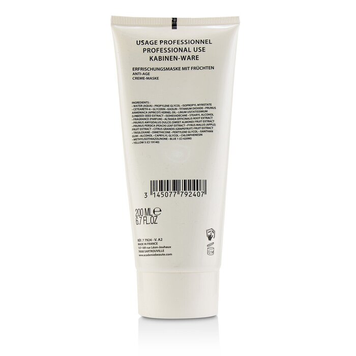 Academie Refreshing Mask With Fruits Age Recovery Cream Mask (Salon Size) 200ml/6.7ozProduct Thumbnail