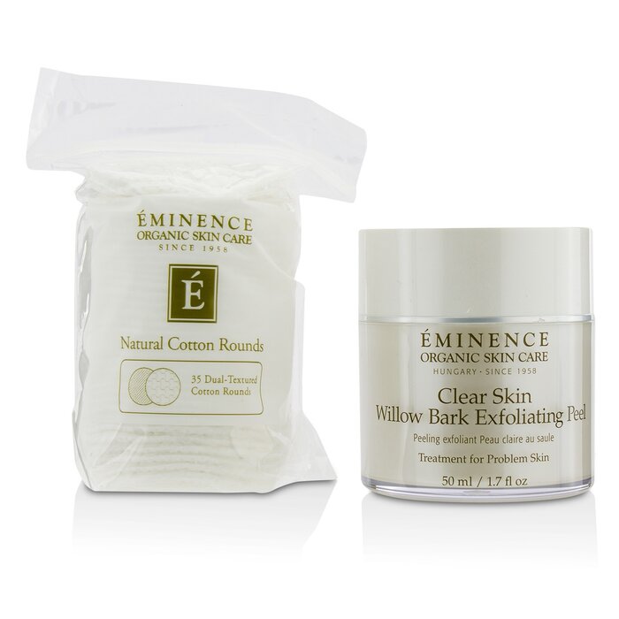 Eminence Clear Skin Willow Bark Exfoliating Peel (with 35 Dual-Textured Cotton Rounds) 50ml/1.7ozProduct Thumbnail