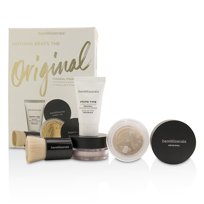 BareMinerals 經典礦物蜜粉組 Get Started Mineral Foundation Kit 4pcsProduct Thumbnail