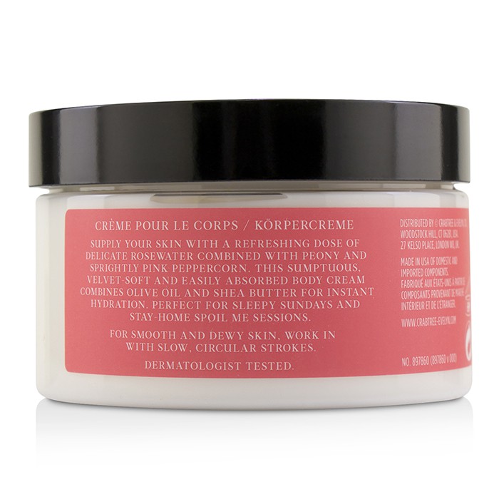 Crabtree & Evelyn 瑰珀翠  Rosewater & Pink Peppercorn Hydrating Body Cream 250ml/8.64ozProduct Thumbnail