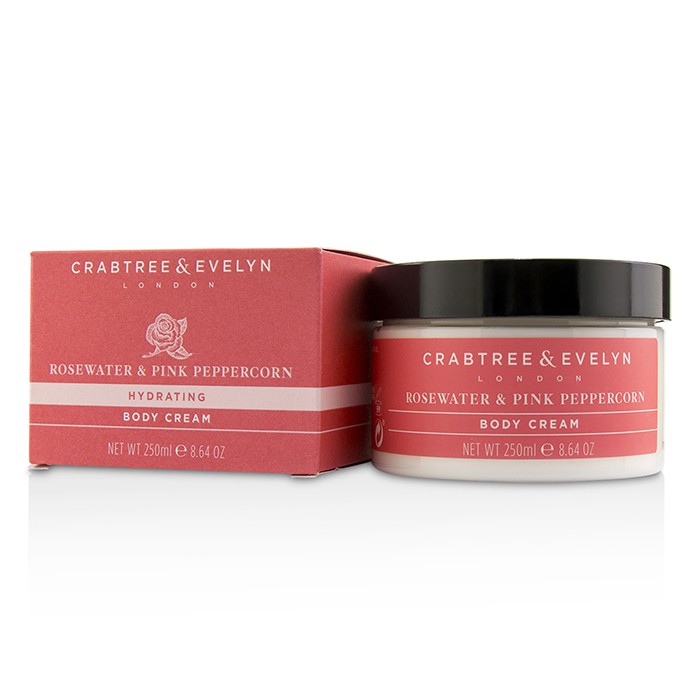 Crabtree & Evelyn Rosewater & Pink Peppercorn Hydrating Body Cream 250ml/8.64ozProduct Thumbnail