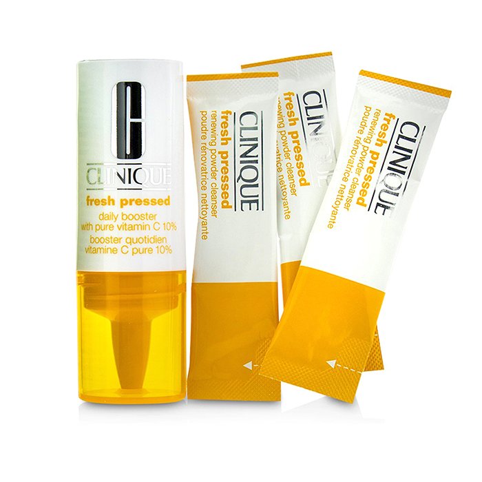 Clinique Fresh Pressed 7-Day System with Pure Vitamin C (1x Daily Booster 8.5ml + 7x Renewing Powder Cleanser 0.5g) Picture ColorProduct Thumbnail