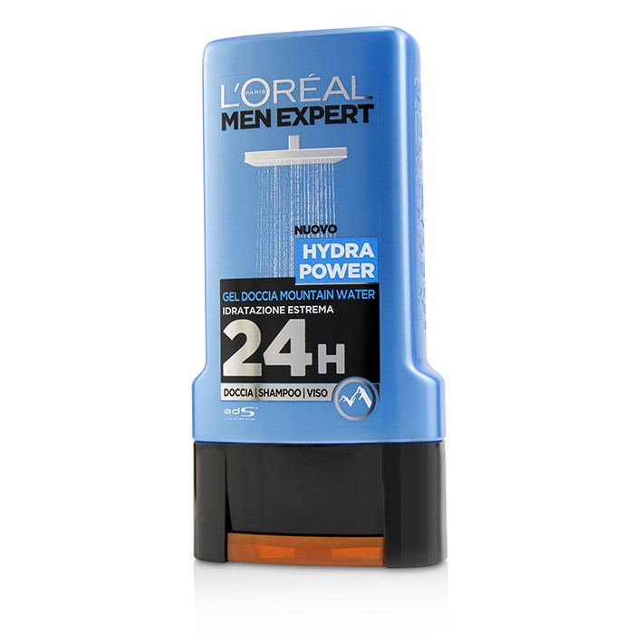 欧莱雅 L'Oreal 沐浴露-水能保湿(身体、脸、头发)Men Expert Shower Gel 300ml/10.1ozProduct Thumbnail
