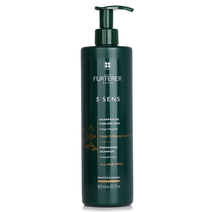 Rene Furterer 5 Sens Enhancing Shampoo - Frequent Use, All Hair Types (מוצר למספרה) שמפו עבור כל סוגי השיער 600ml/20.2ozProduct Thumbnail