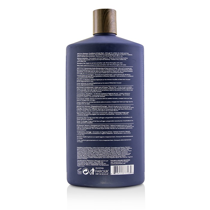 Esquire Grooming Szampon do włosów i ciała The 3-in-1 Shampoo, Conditioner & Body Wash 414ml/14ozProduct Thumbnail