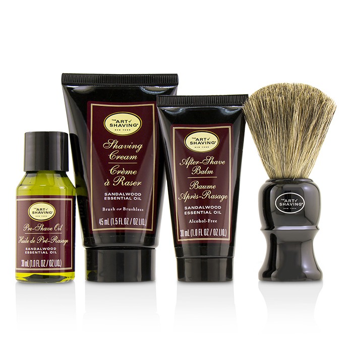 The Art Of Shaving The 4 Elements of the Perfect Shave Mid-Size Kit ערכת גילוח בגודל מדיום- Sandalwood 4pcsProduct Thumbnail