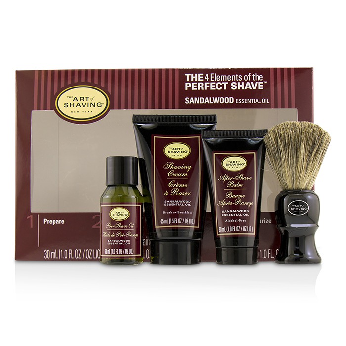 The Art Of Shaving 刮鬍學問 完美刮鬍4件套組(中等尺寸) - 檀香The 4 Elements of the Perfect Shave Mid-Size Kit - Sandalwood 4pcsProduct Thumbnail
