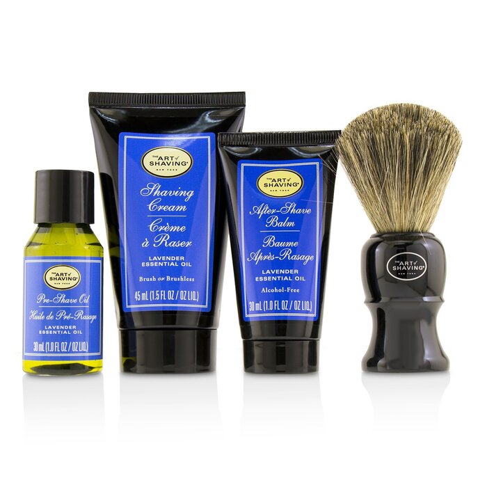 The Art Of Shaving The 4 Elements of the Perfect Shave Mid-Size Kit ערכת גילוח בגודל מדיום- Lavender 4pcsProduct Thumbnail