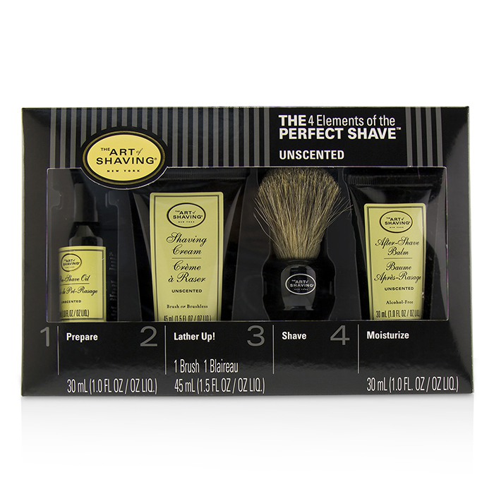 The Art Of Shaving 刮鬍學問 完美刮鬍4件套組(中等尺寸) - 無香The 4 Elements of the Perfect Shave Mid-Size Kit - Unscented 4pcsProduct Thumbnail