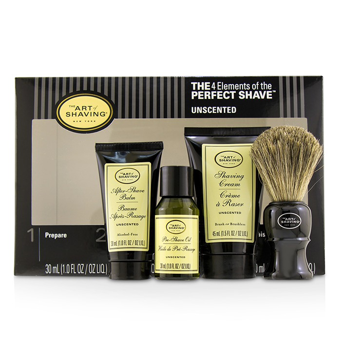 The Art Of Shaving 刮鬍學問 完美刮鬍4件套組(中等尺寸) - 無香The 4 Elements of the Perfect Shave Mid-Size Kit - Unscented 4pcsProduct Thumbnail