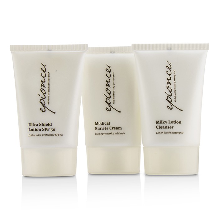Epionce Skin Barrier Repair Kit: Milky Lotion Cleanser 30ml+ Medical Barrier Cream 30ml+ Ultra Shield Lotion SPF 50 30ml 3pcsProduct Thumbnail