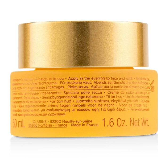 Clarins Extra-Firming Nuit Wrinkle Control, Regenerating Night Rich Cream - For Dry Skin  50ml/1.6ozProduct Thumbnail