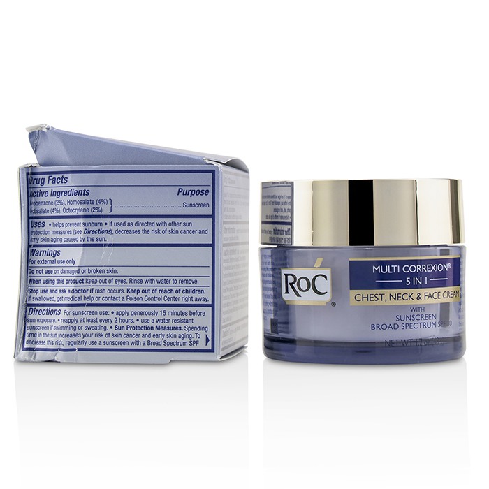 ROC Multi Correxion 5 in 1 Chest, Neck & Face Cream With Sunscreen Broad Spectrum SPF30 (Box Slightly Damaged) 50ml/1.7ozProduct Thumbnail