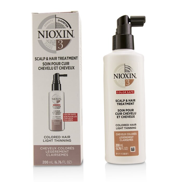 Nioxin Diameter System 3 Scalp & Hair Treatment (שיער צבוע, הדלדלות קלה, בטיחותי לצבע השיער) טיפול לקרקפת ולשיער 200ml/6.76ozProduct Thumbnail