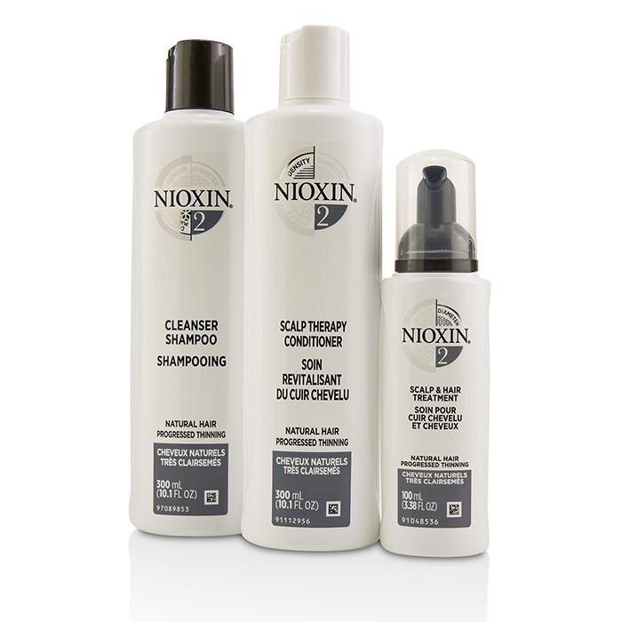 Nioxin 3D Care System Kit 2 - For Natural Hair, Progressed Thinning, Light Moisture ערכה עבור שיער רגיל, הדלדלות מתקדמת, עם לחות מאוזנת 3pcsProduct Thumbnail