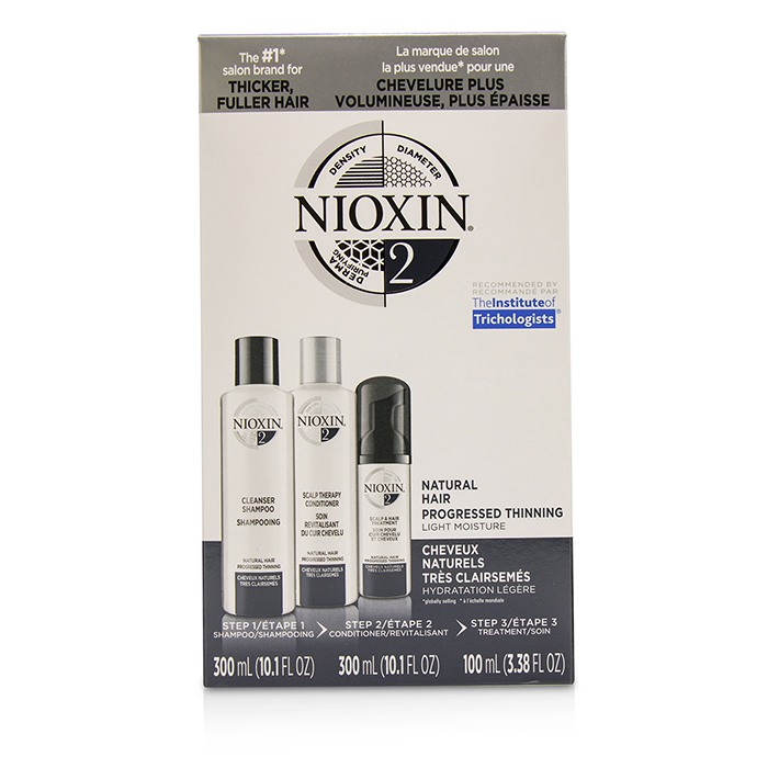 Nioxin 3D Care System Kit 2 - For Natural Hair, Progressed Thinning, Light Moisture 3pcsProduct Thumbnail