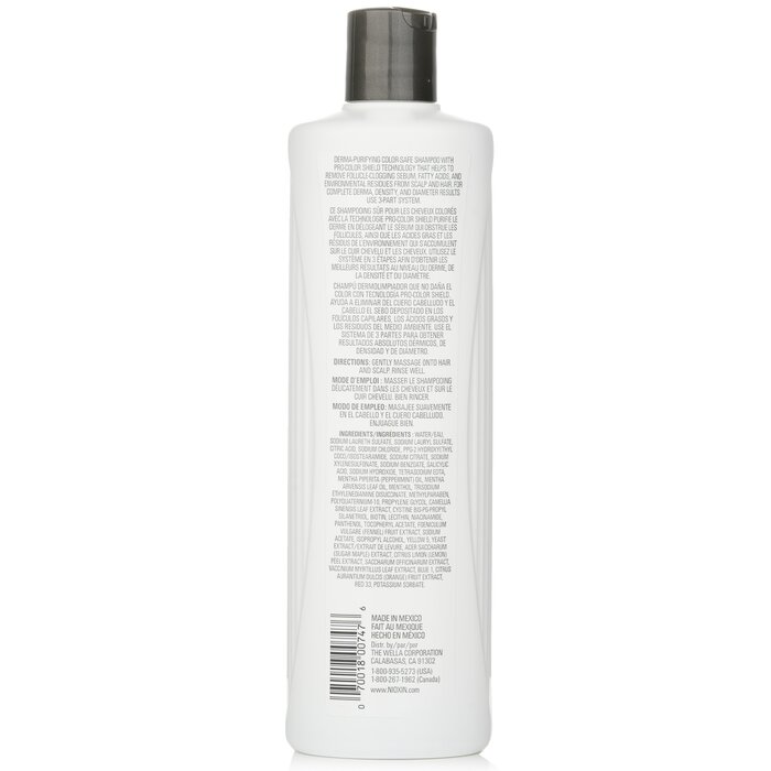 Nioxin 儷康絲 潔淨系統4號潔淨洗髮露Derma Purifying System 4 Cleanser Shampoo(細軟髮/染燙髮) 500ml/16.9ozProduct Thumbnail