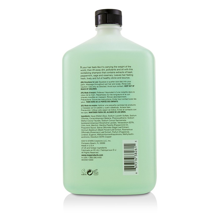 MOP  Modern Organic Products 羅勒薄荷賦活洗髮精(中性至油性髮質) MOP Basil Mint Revitalizing Shampoo(For Normal to Oily Hair) 1000ml/33.8ozProduct Thumbnail