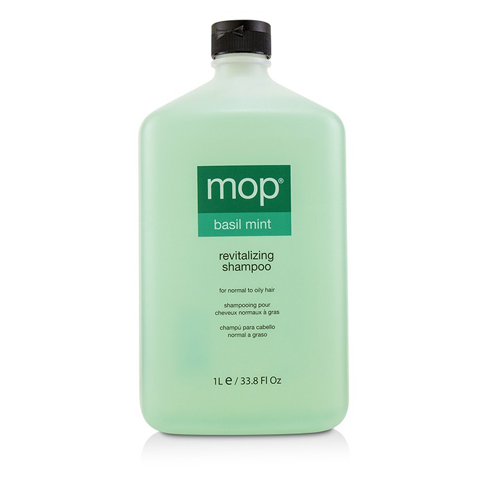 MOP MOP Basil Mint Revitalizing Shampoo (Til normalt- til fett hår) 1000ml/33.8ozProduct Thumbnail