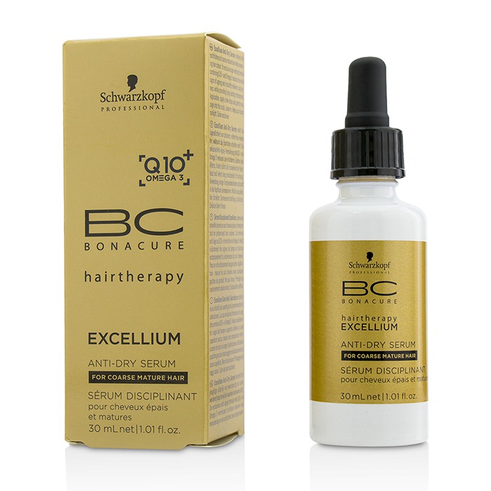 Schwarzkopf BC Excellium Q10+ Omega 3 Anti-Dry Serum (For Coarse Mature Hair) 30ml/1.01ozProduct Thumbnail