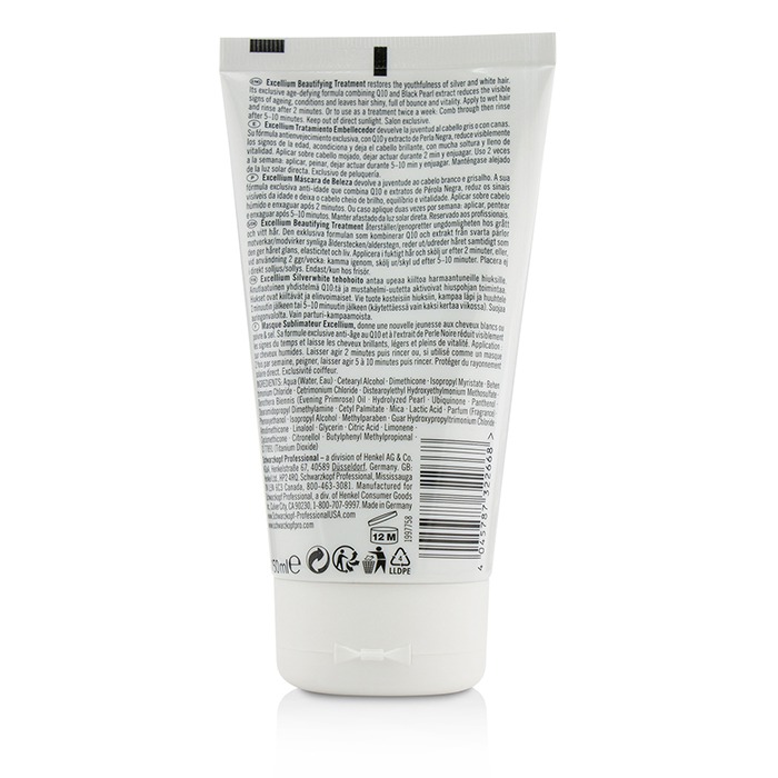 Schwarzkopf BC Excellium Q10+ Pearl Beautifying Treatment (Til grått og hvitt hår) 150ml/5ozProduct Thumbnail