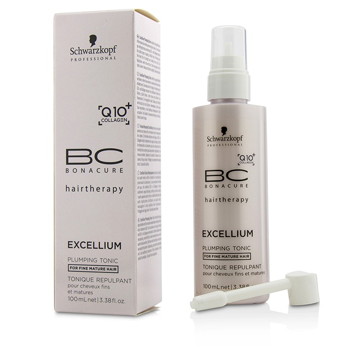 Schwarzkopf Tonik do włosów BC Excellium Q10+ Collagen Plumping Tonic (For Fine Mature Hair) 100ml/3.38ozProduct Thumbnail