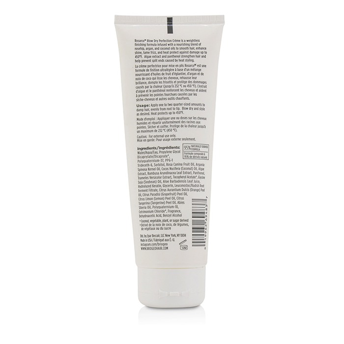 Briogeo Rosarco Blow Dry Perfection & Heat Protectant Crème 118ml/4ozProduct Thumbnail