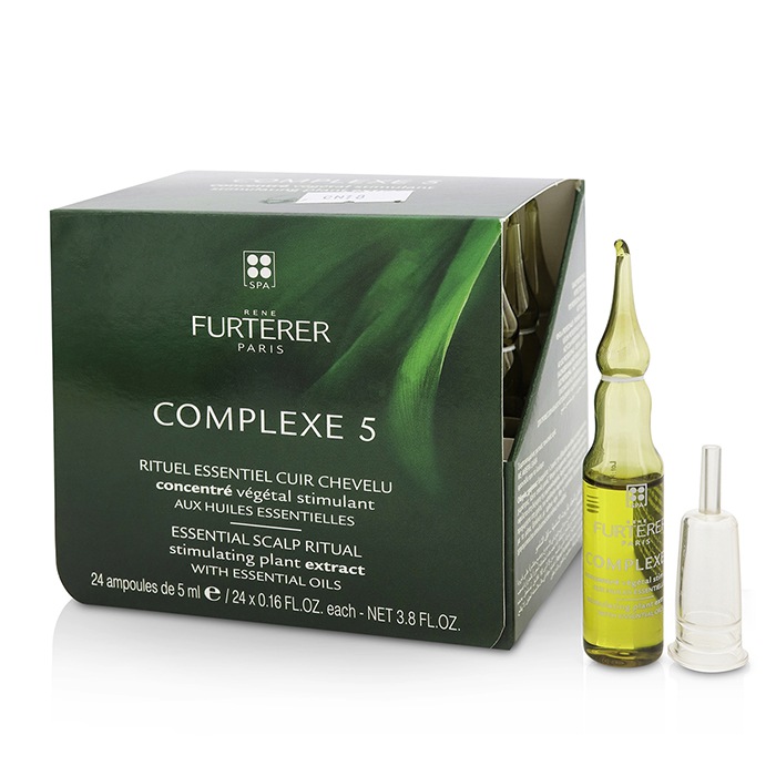 Rene Furterer Olejek do włosów Complexe 5 Essential Scalp Ritual Stimulating Plant Extract with Essential Oils 24x5ml/0.16ozProduct Thumbnail