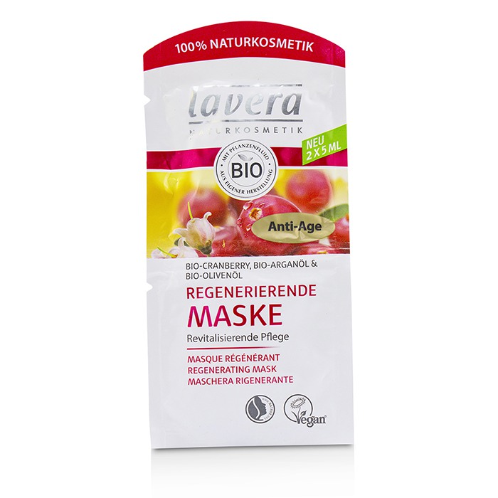 Lavera 萊唯德 有機蔓越莓&堅果油 抗衰老修護面膜Organic Cranberry & Argan Oil Anti-Age Regenerating Mask 2x5mlProduct Thumbnail