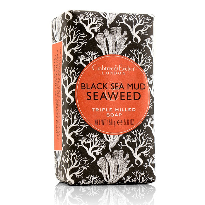 瑰珀翠  Crabtree & Evelyn Black Sea Mud & Seaweed Triple Milled Soap 158g/5.6ozProduct Thumbnail