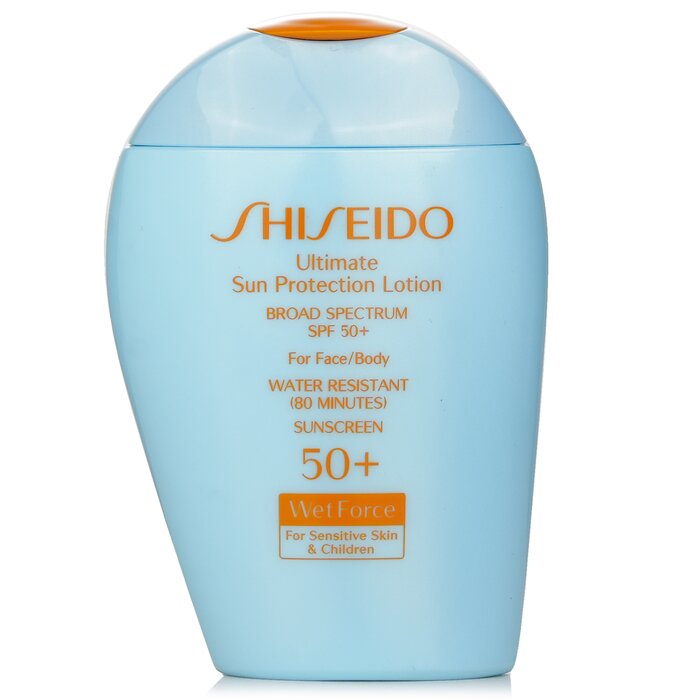 Shiseido Ultimate Sun Protection Lotion WetForce For Face & Body SPF 50+ - For Sensitive Skin & Children 100ml/3.3ozProduct Thumbnail