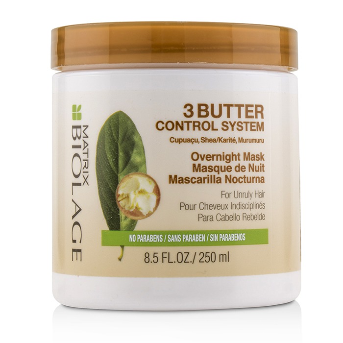 Matrix Maska do włosów Biolage 3 Butter Control System Overnight Mask (For Unruly Hair) 250ml/8.5ozProduct Thumbnail