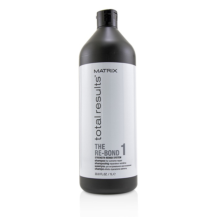 Matrix Total Results The Re-Bond Strength-Rehab System Shampoo (For Extreme Repair) שמפו לתיקון השיער 1000ml/33.8ozProduct Thumbnail