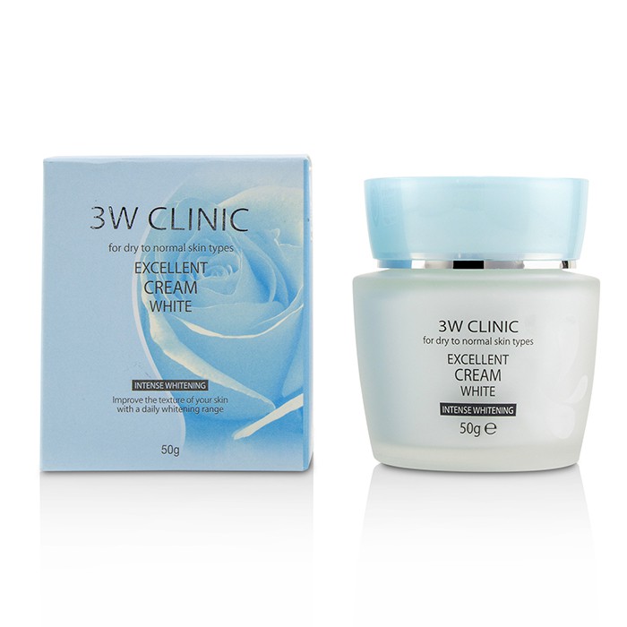 3W Clinic Excellent White Crema (Blanqueadora Intensiva) - Para Tipos de Piel Seca a Normal 50g/1.7ozProduct Thumbnail