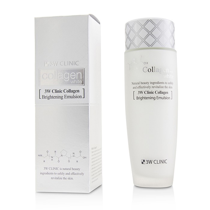 3W Clinic Rozjądniająca emulsja z kolagenem Collagen White Brightening Emulsion 150ml/5ozProduct Thumbnail