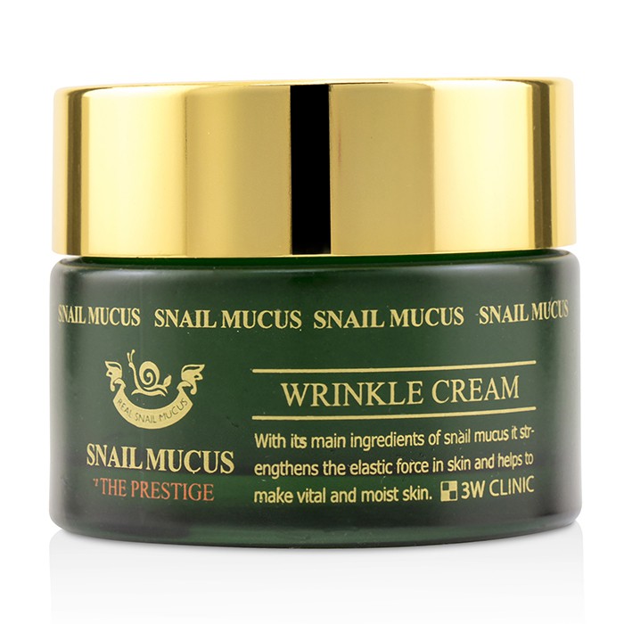 3W Clinic Krem przeciwzmarszczkowy Snail Mucus Wrinkle Cream 50ml/1.69ozProduct Thumbnail