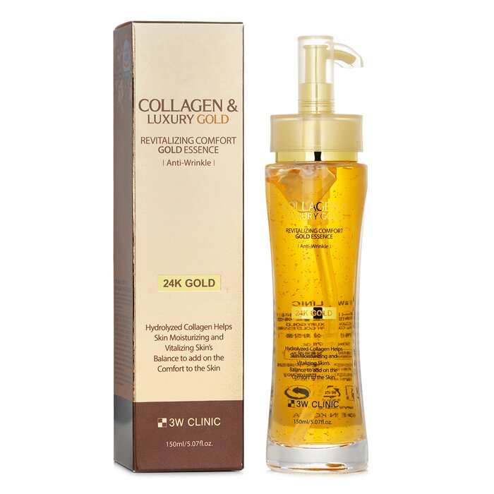 3W Clinic Collagen & Luxury Gold Revitalizing Comfort Gold Essence 150ml/5.07ozProduct Thumbnail